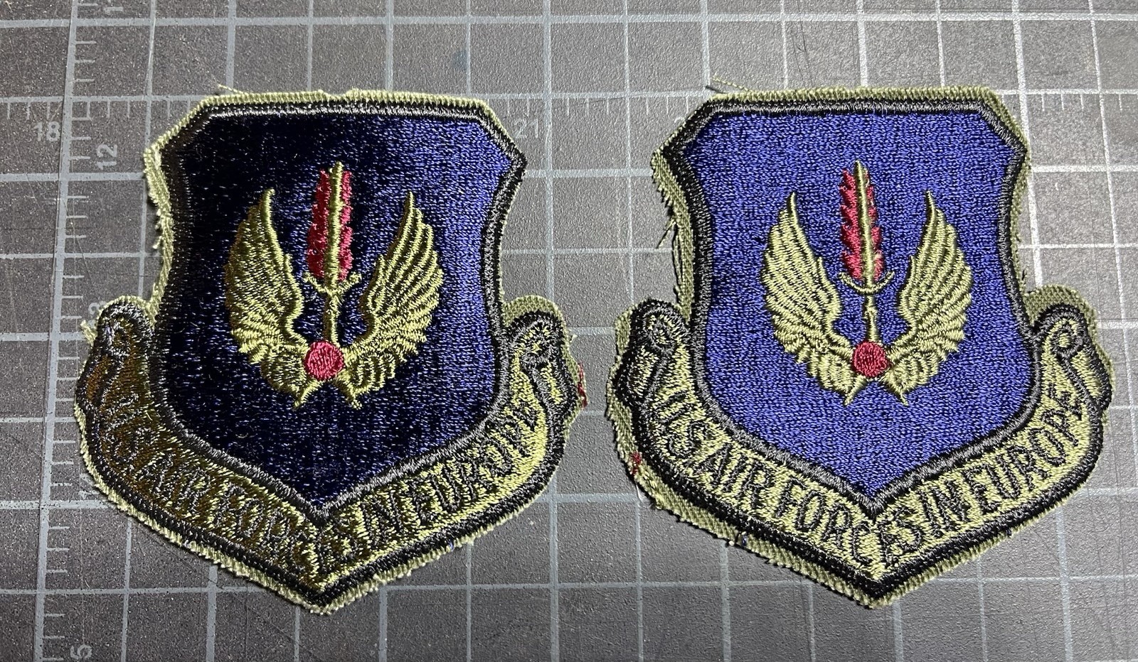 SET X2 US AIR FORCE U.S.A.F. US AIR FORCE IN EUROPE VINTAGE ORIGINAL PATCH X2