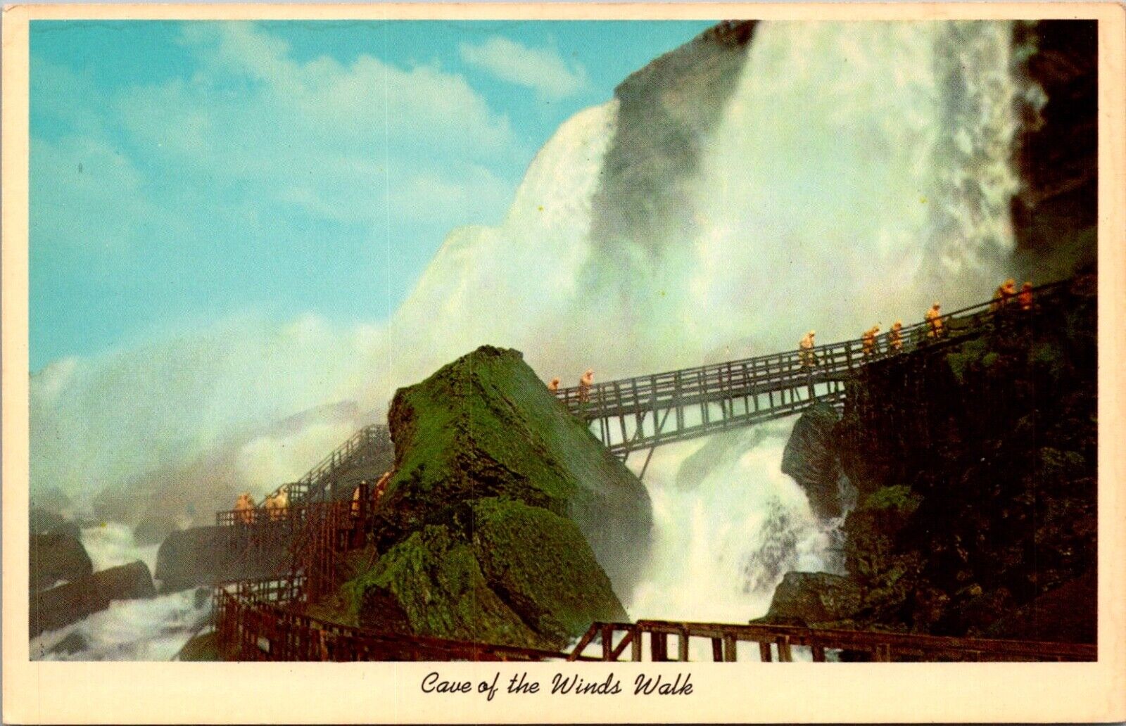 Postcard American Falls View From Cave Of The Winds Walk Vintage