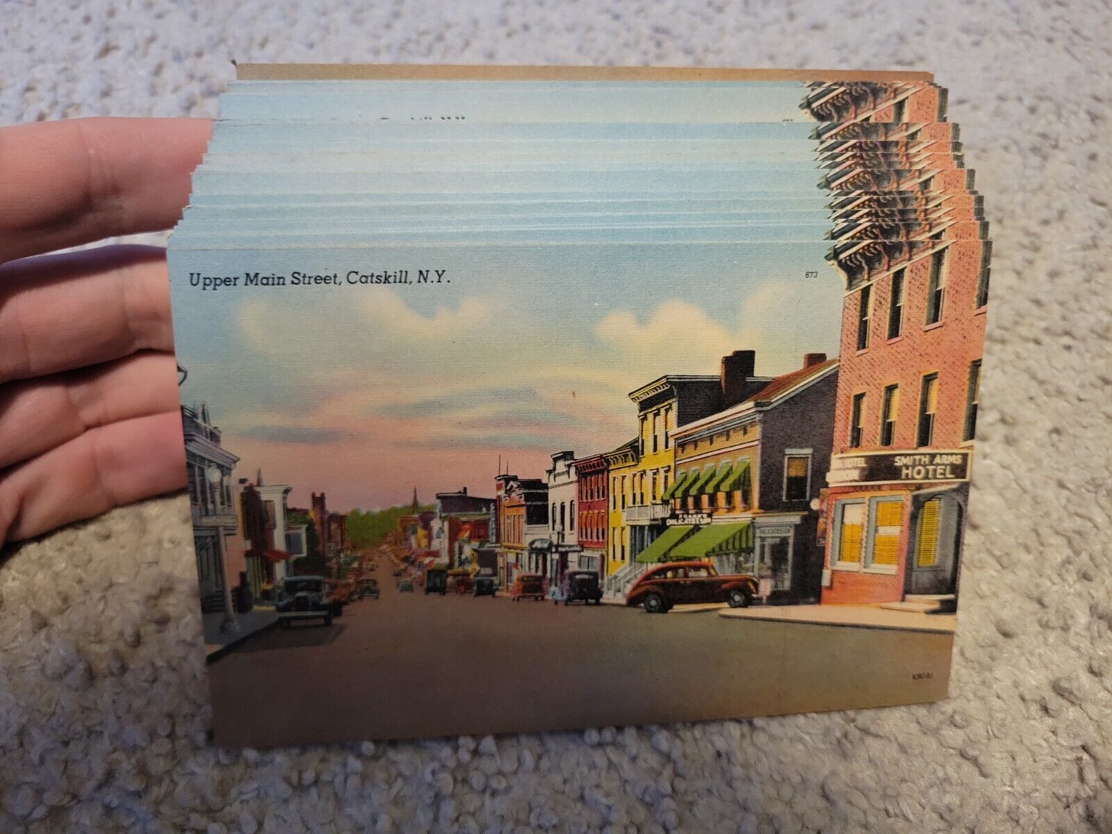 Lot Of Approximately 100 1940\'s Upper Main St Catskill, NY Postcards