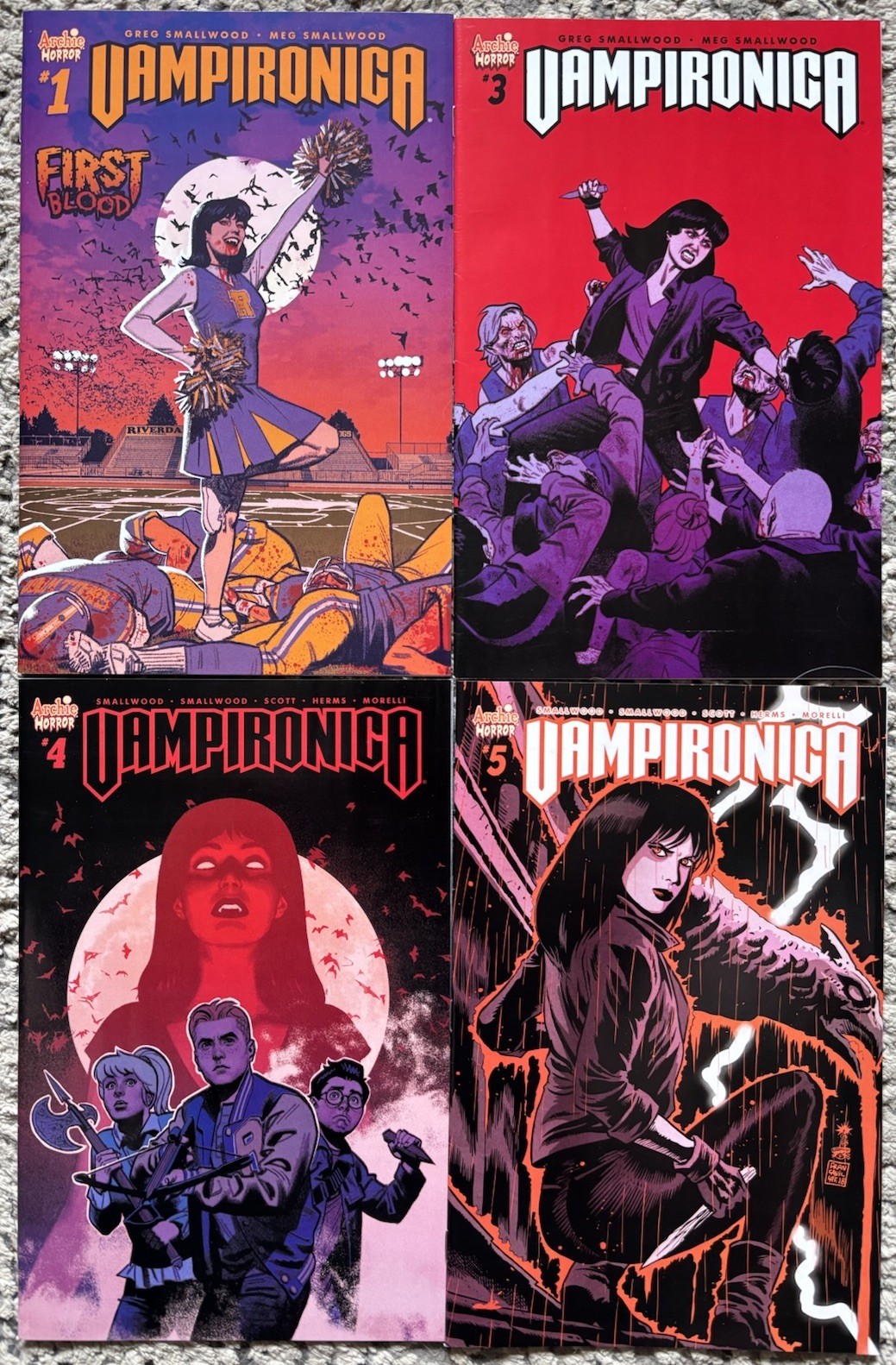 Vampironica 1-5 Lot 1 3 4 5 Archie Horror Series NM Vampironica 1-5 Lot 1 3 4 5 Archie Horror Series NM