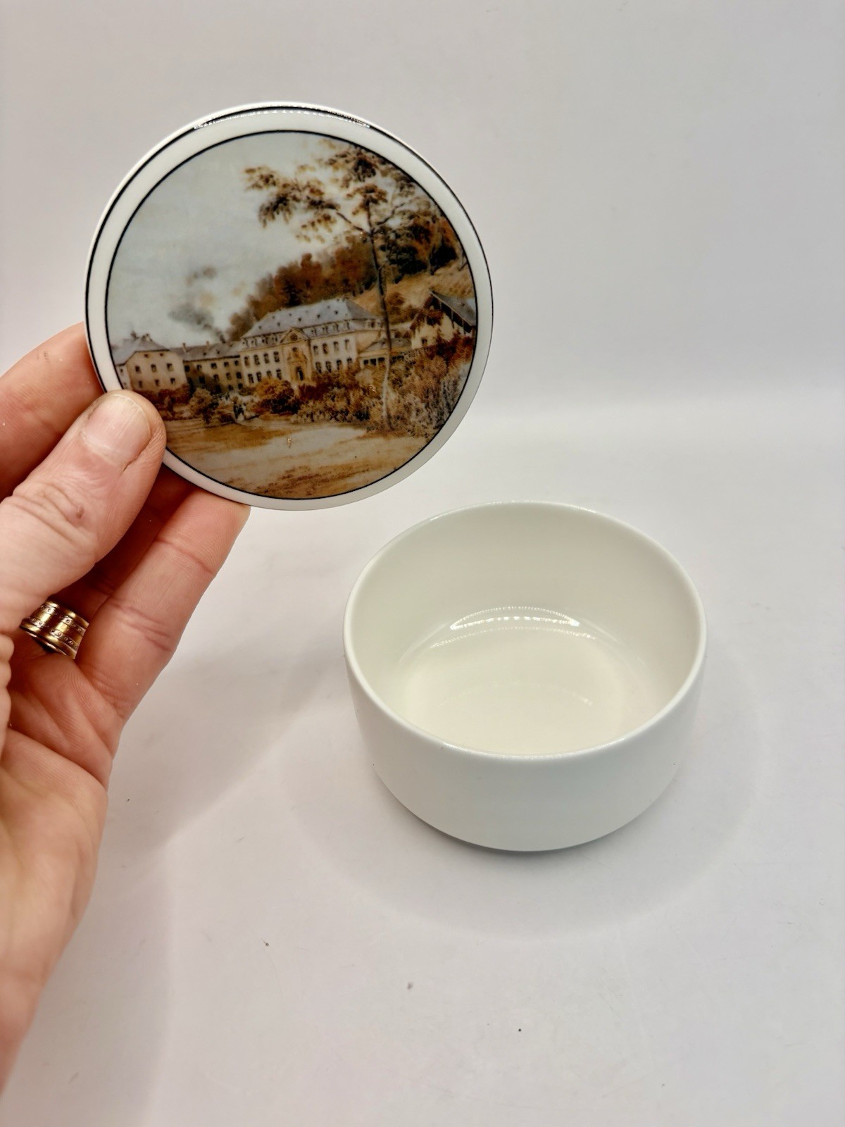 Vintage Villeroy Boch 250th Anniversary Luxembourg Factory Trinket Box