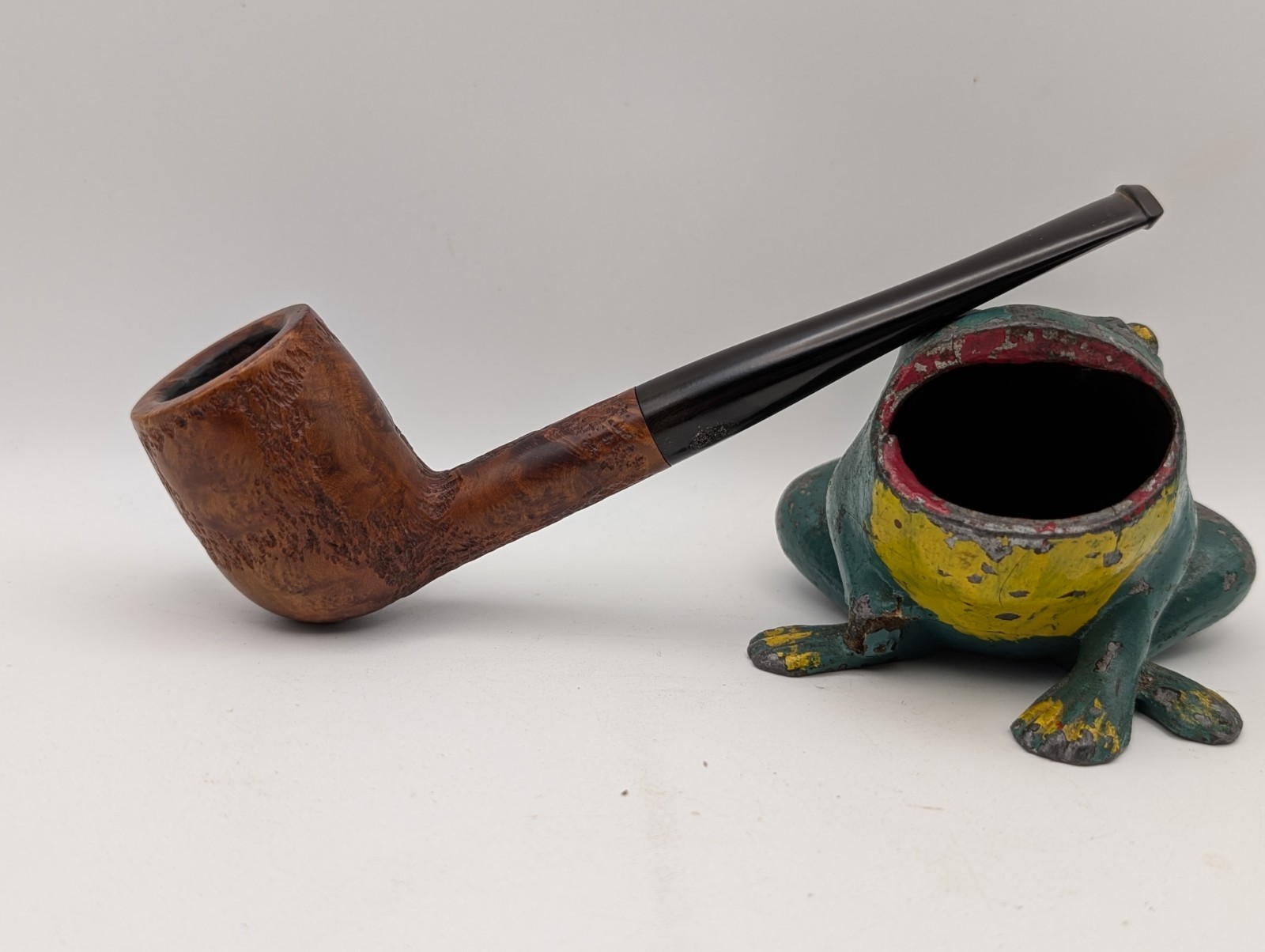 Vtg Savinelli Sherwood Rock Briar 1002 Rusticated Billiard Estate Tobacco Pipe