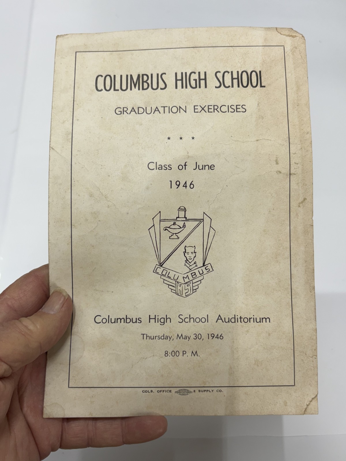 Columbus, GA Columbus High School Graduation Exercises Class of 1946