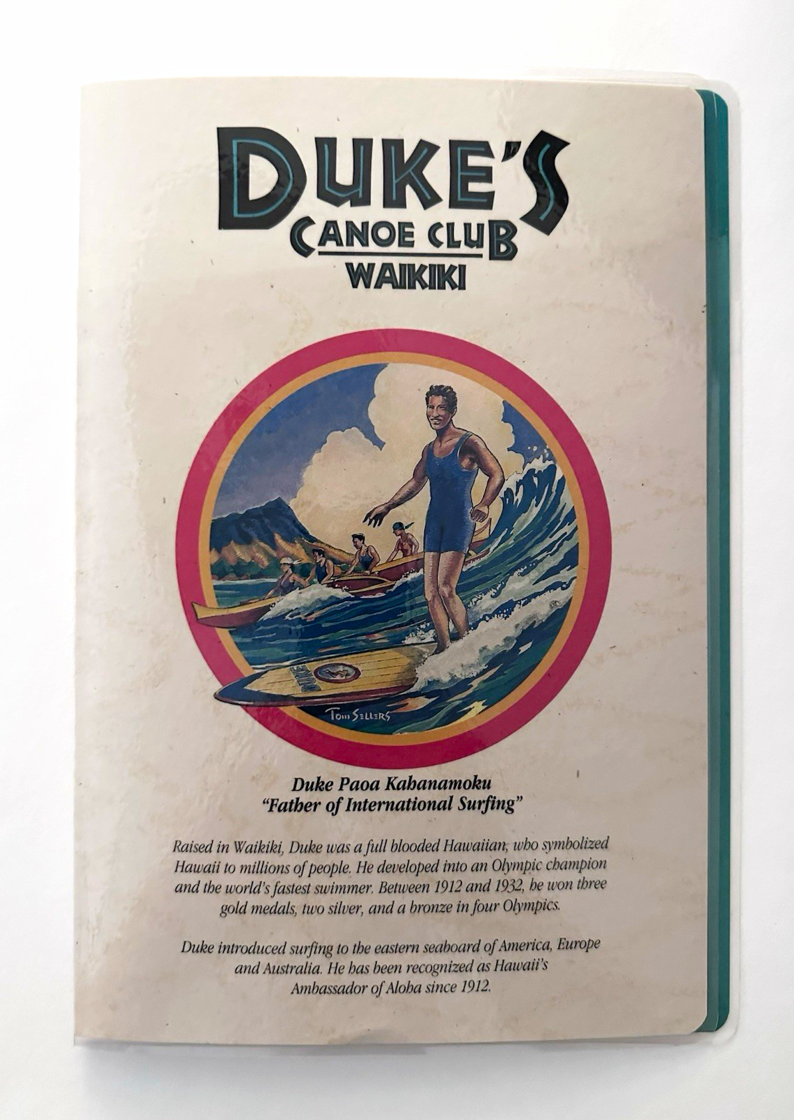 Vintage Duke's Canoe Club Waikiki Restaurant Menu - Pristine condition