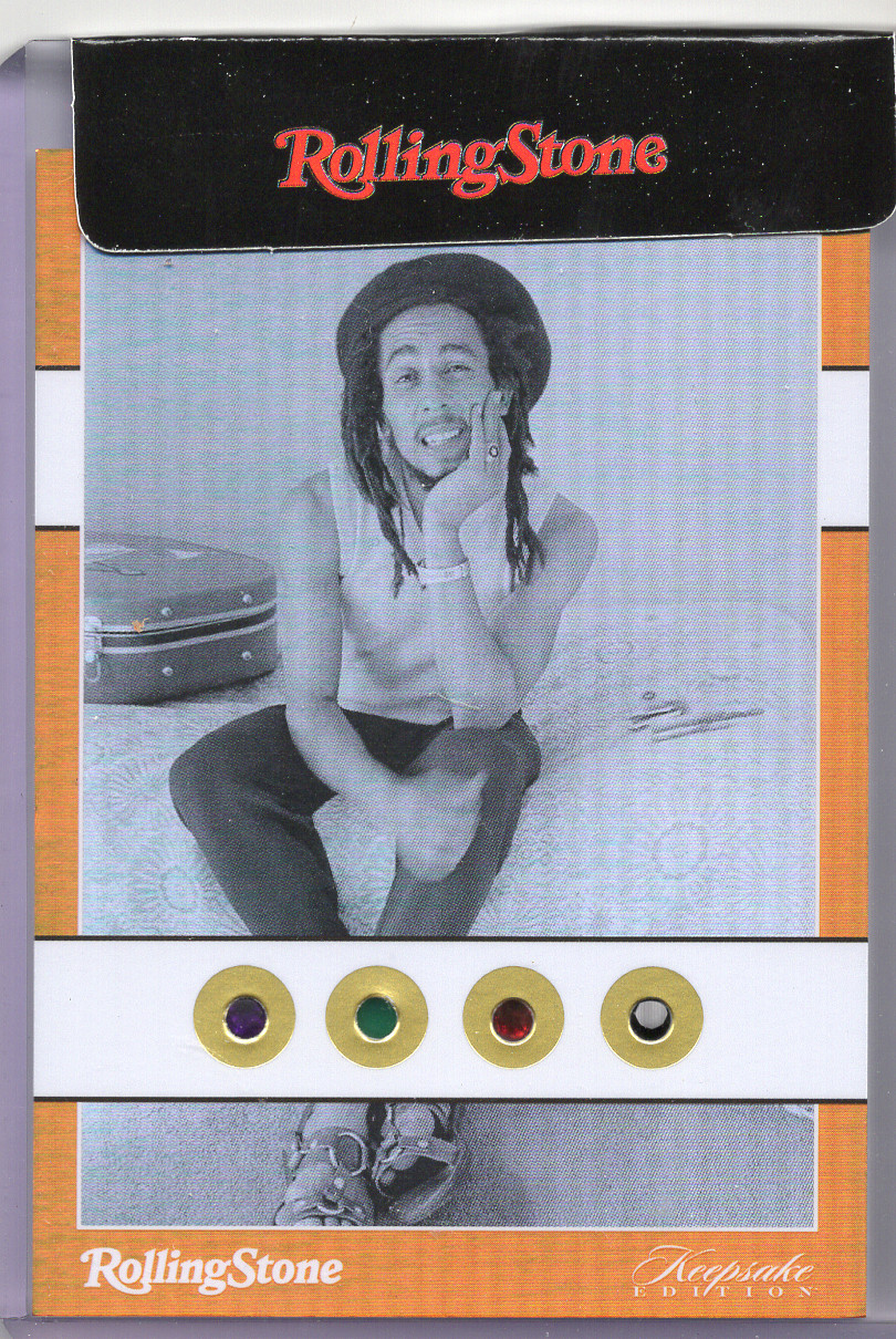 VERY RARE 2025 Bob Marley Keepsake Products Quad Gemstone Card #52 7/15