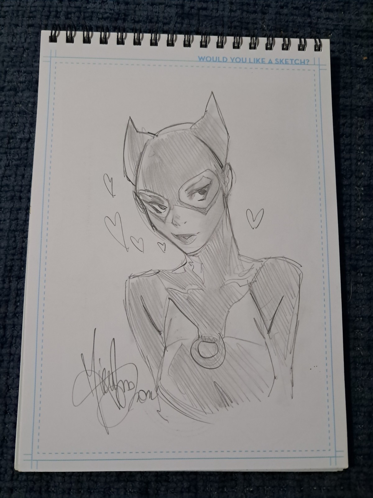 Mirka andolfo original sketch art catwoman