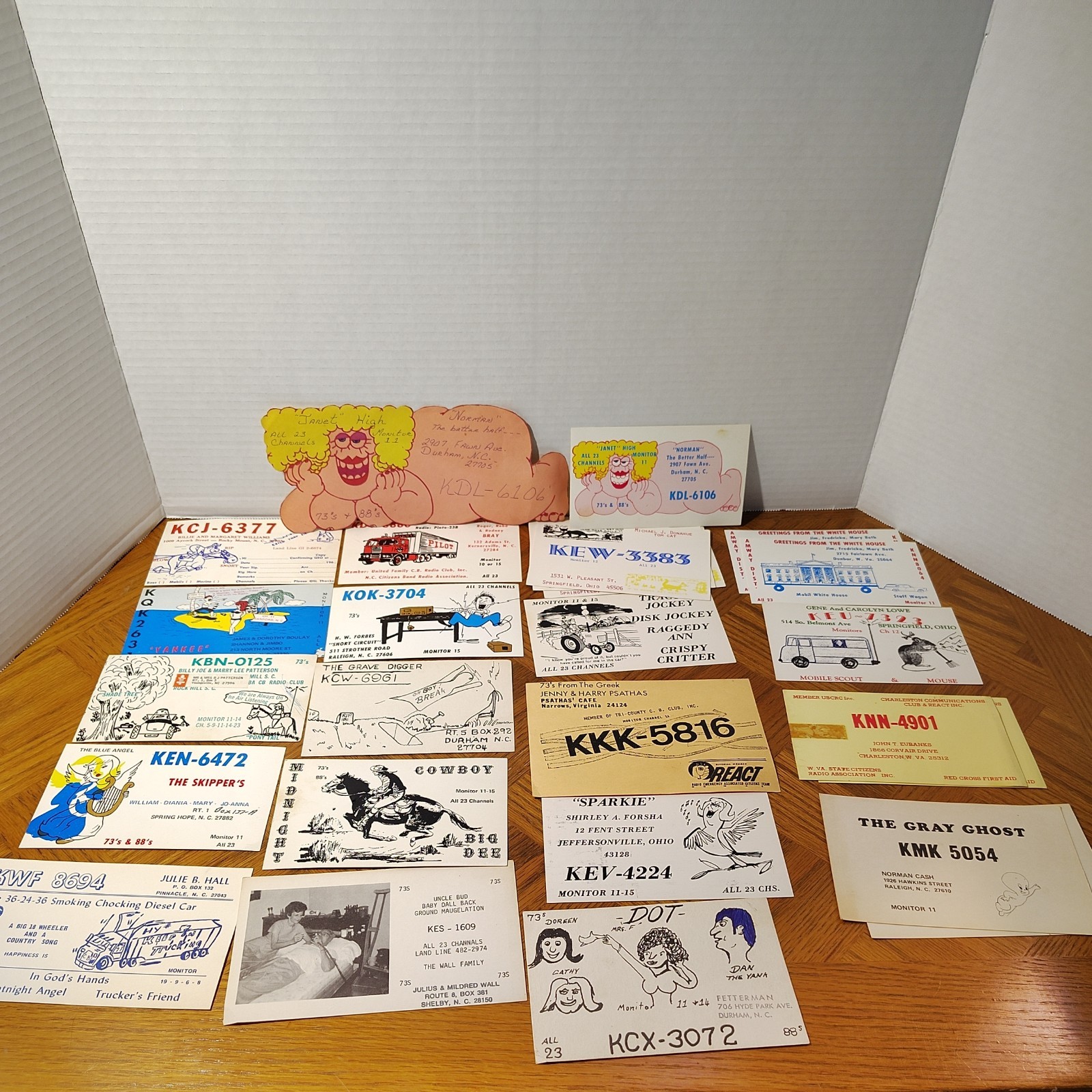Vintage 1970s CB Radio QSL Cards Lot of 27 cards Vintage 1970s CB Radio QSL Cards Lot of 27 cards