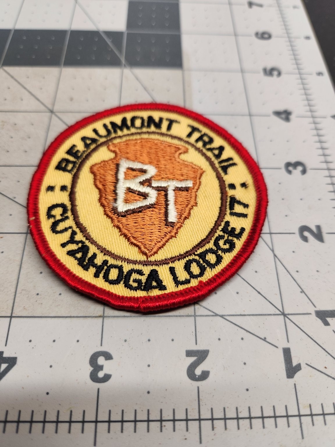 Beaumont Trail Scout Patch Cuyahoga Lodge 17 OA Merrowed Edge Beaumont Trail Scout Patch Cuyahoga Lodge 17 OA Merrowed Edge