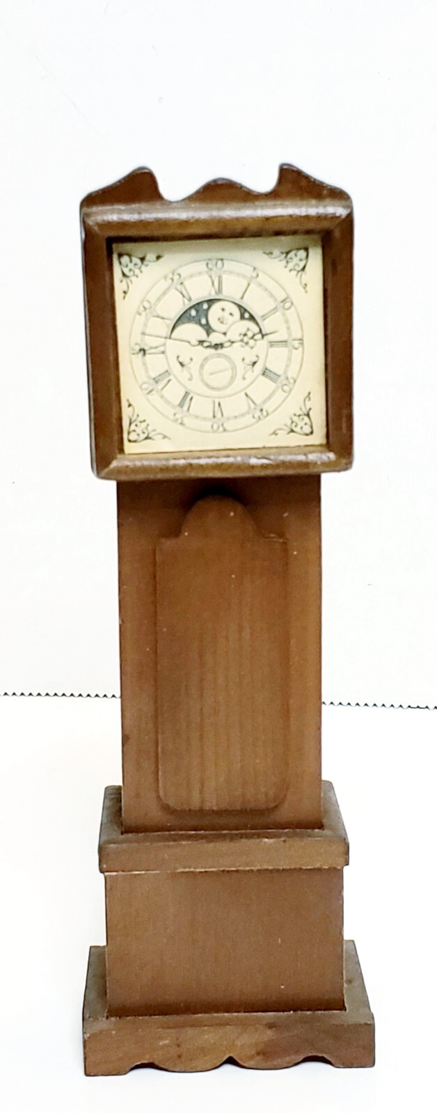 Vintage Miniature Dollhouse Wood Grandfather Clock SHACKMAN Japan