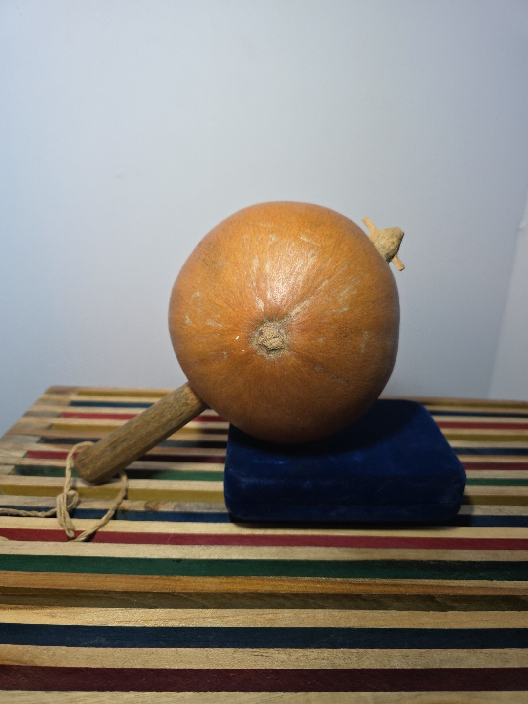 Native American Indian Hopi or Navajo Dance Gourd Rattle; 1880's - 1900's READ