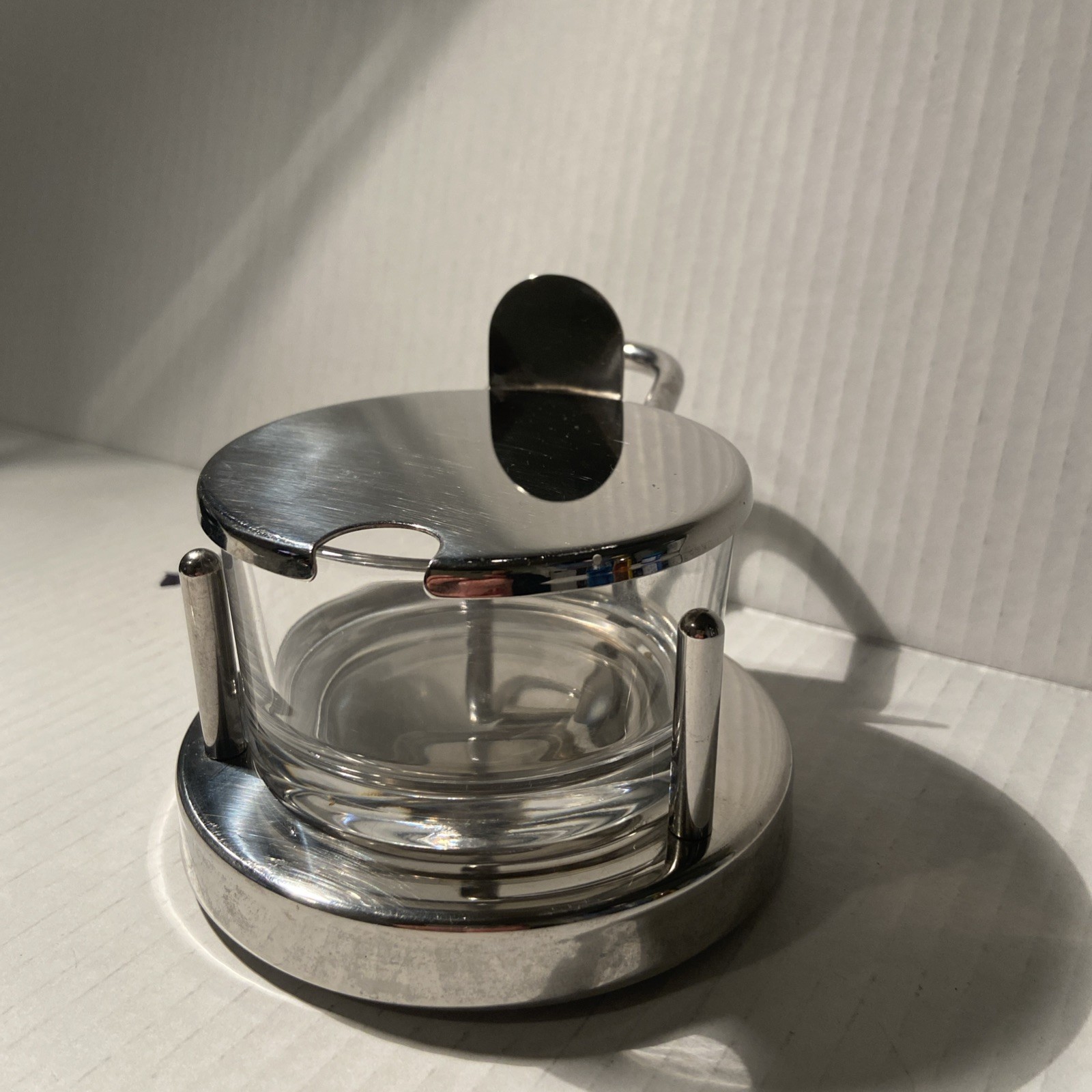 Alessi Stainless Steel And Glass Parmesan Cheese Cellar Pasta Lovers MCM