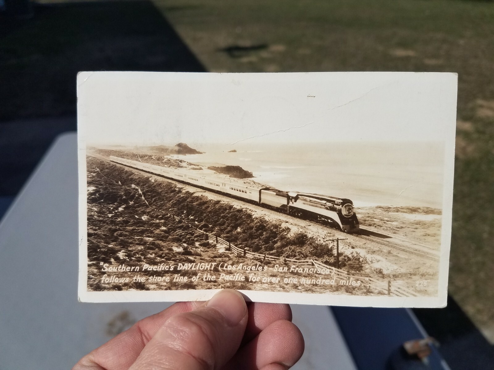 Vitg RPPC Southern Pacific Railroad Daylight Run L.A. - San Fran Passenger Cars