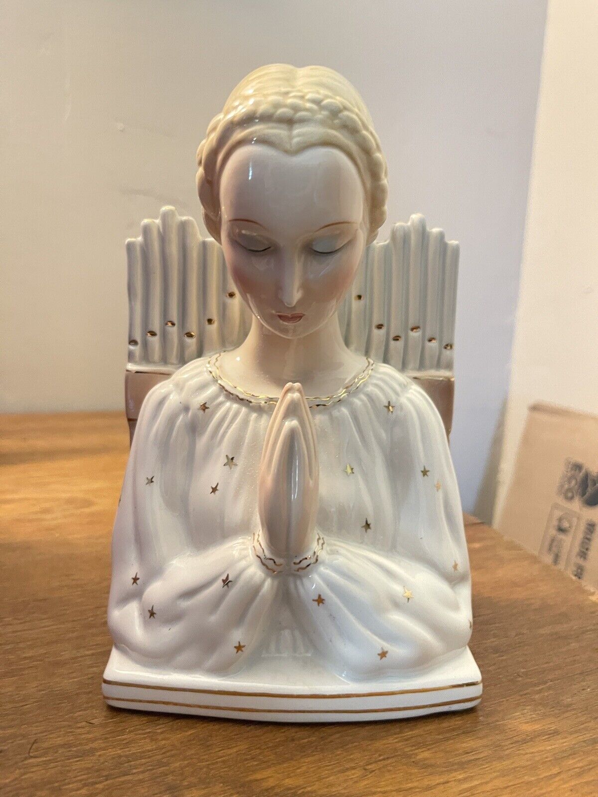 Giovanni Ronzan Made In Italy Praying Madonna Vase Figure MCM Unique