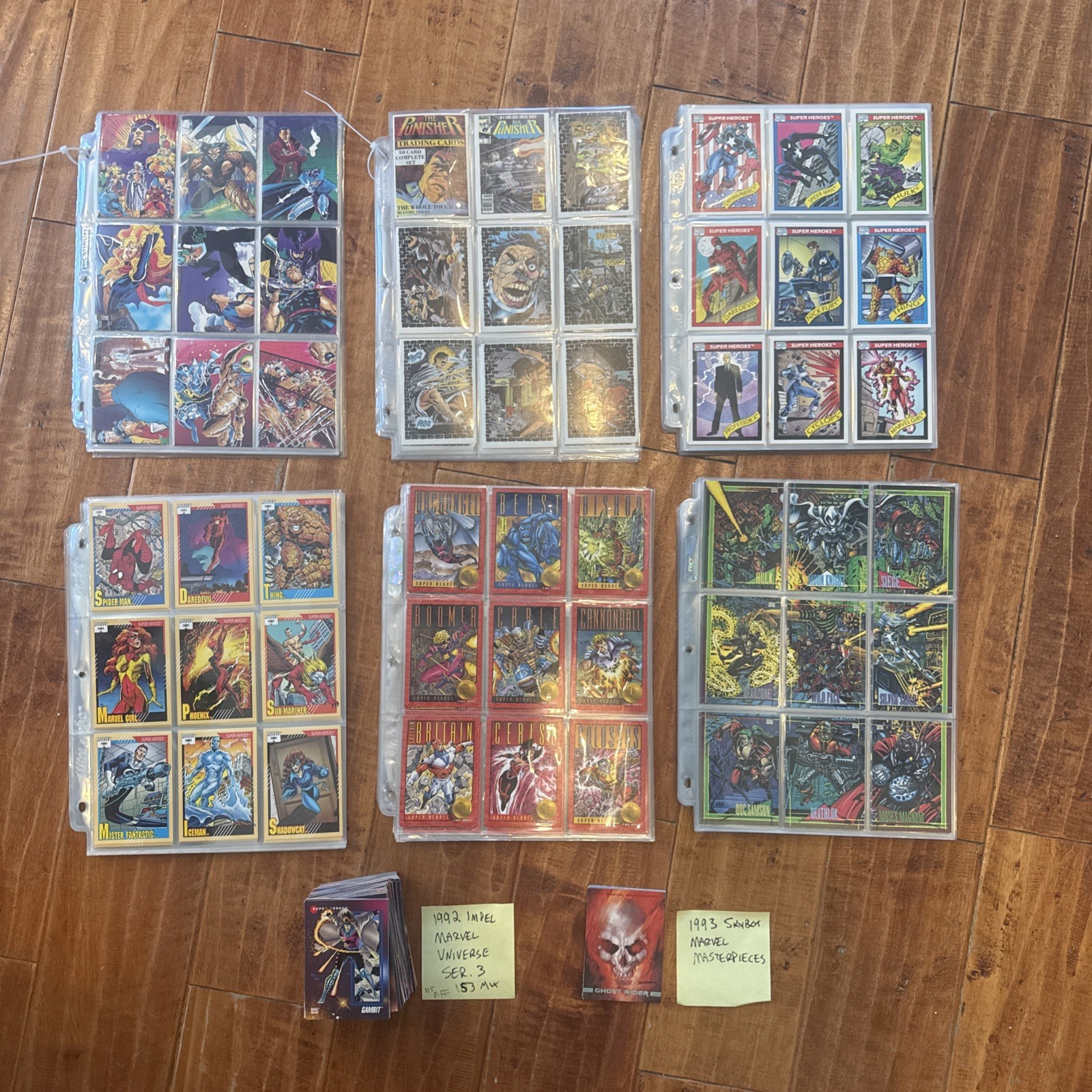 1988-1993 X-Men 8 SETS & Partial Lot Marvel Impel Skybox 1990 1991 1992 Superher