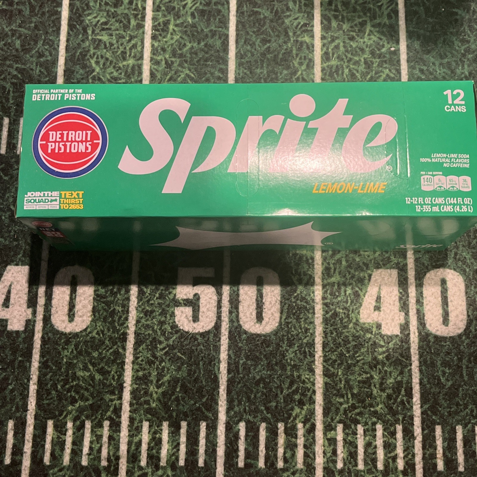 Detroit Pistons SPRITE 12pk. 12oz. Limited Edition Cans.🔥🔥