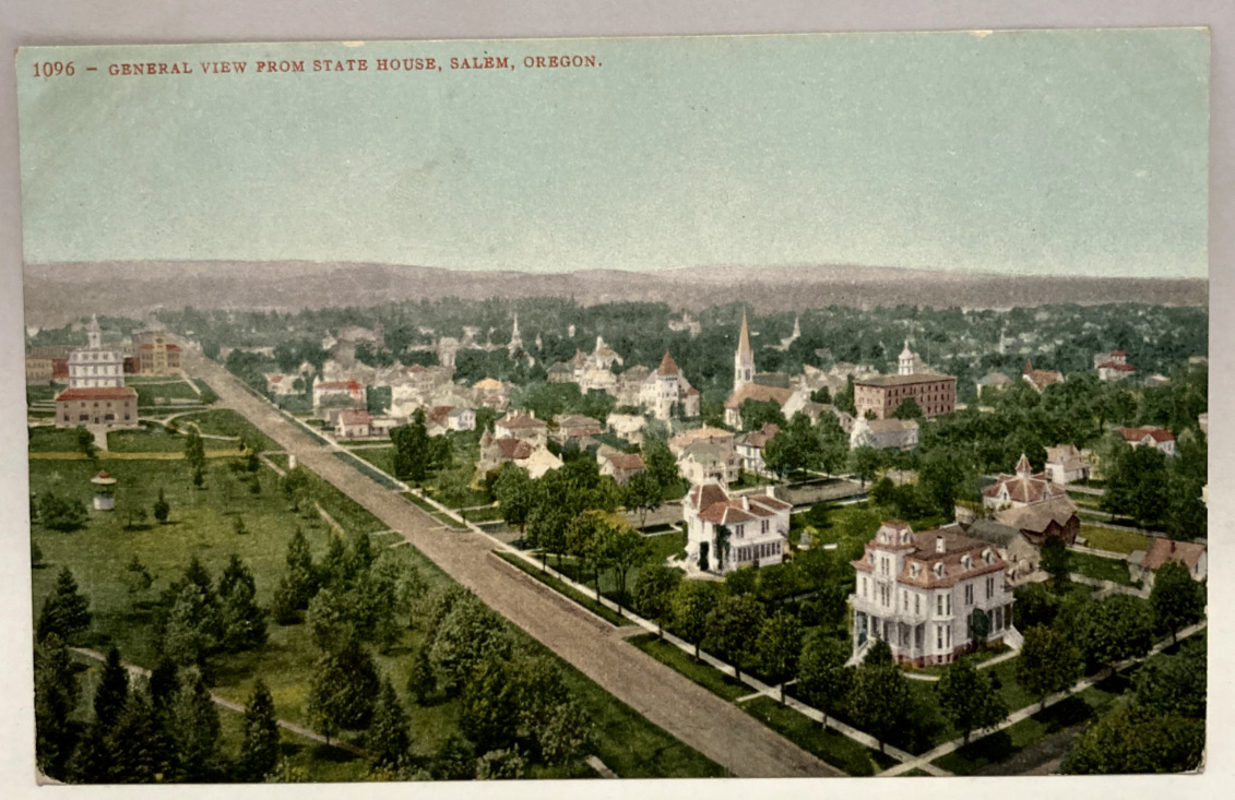 General View from State House, Salem, Oregon OR Vintage Postcard