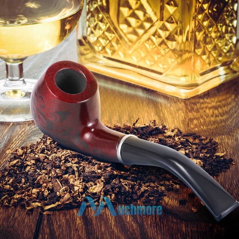 New Wooden Enchase Smoking Pipe Tobacco Cigarettes Cigar Pipes Gift Durable USA