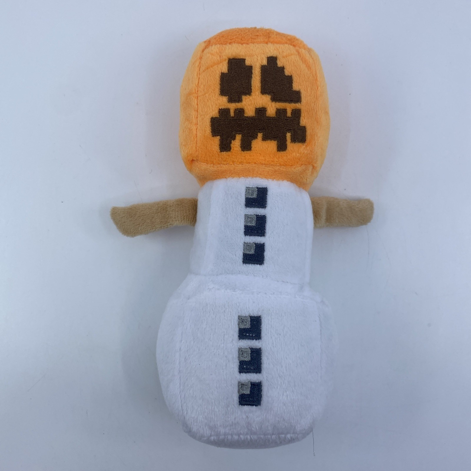 Minecraft Snow Golem Plush 7” Jinx 2017 Pumpkin Snowman Mojang Toy