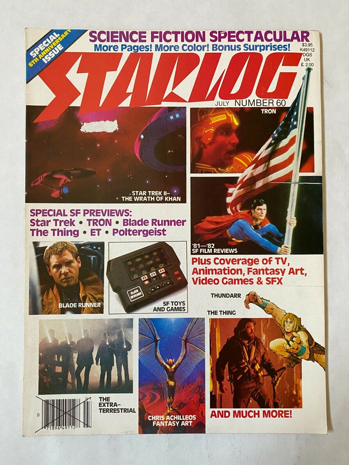 STARLOG #60 - 1982 July Science Fiction Spectacular On Cover VINTAGE