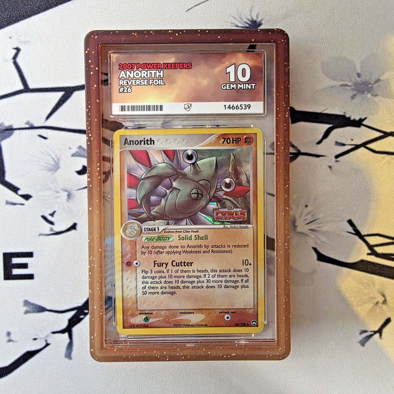Pop 1 Ace 10 Anorith 26/108 Reverse Holo 2007 Ex Power Keepers English GEM Mint