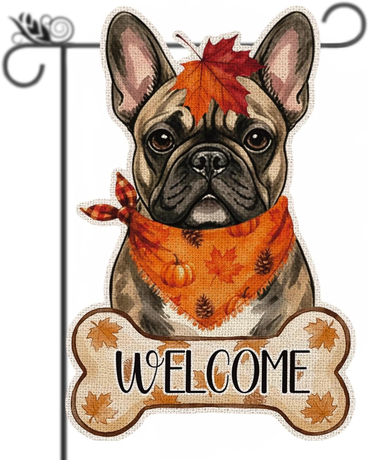 Fall French Bulldog Decor Outdoor - French Bulldog Fall Dog Decor Double Sided G