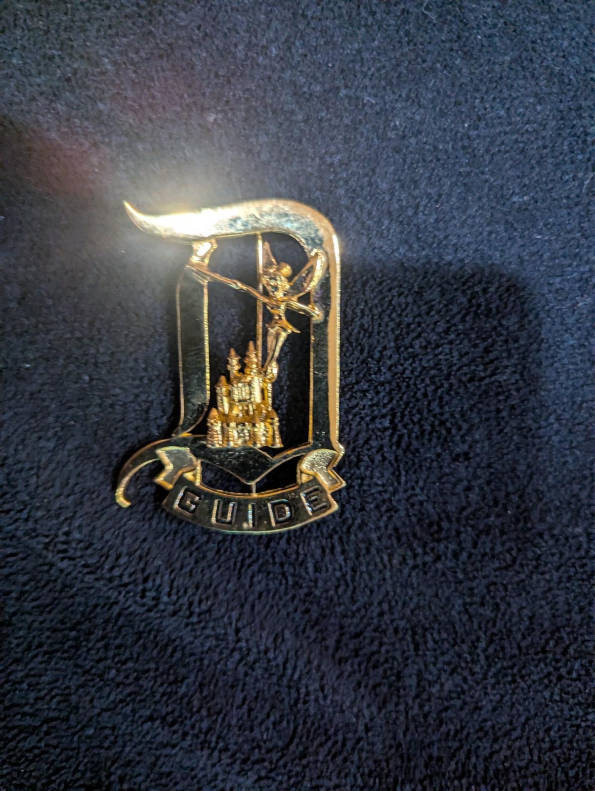 Disneyland Resort Tour Guide Gold Tone Pin