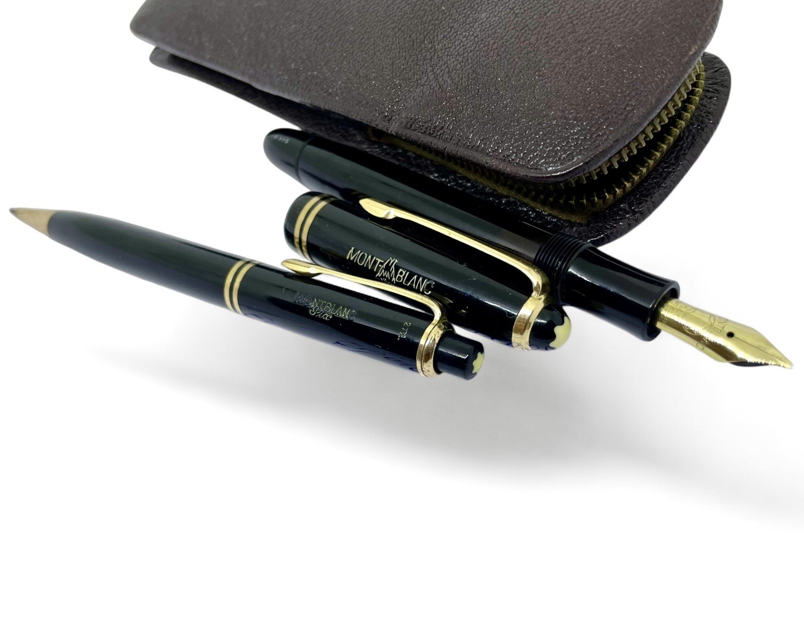 1950s MONTBLANC 244G 272 BILSTEIN Celluloid Fountain Pen& Pencil-14k OB-144 146