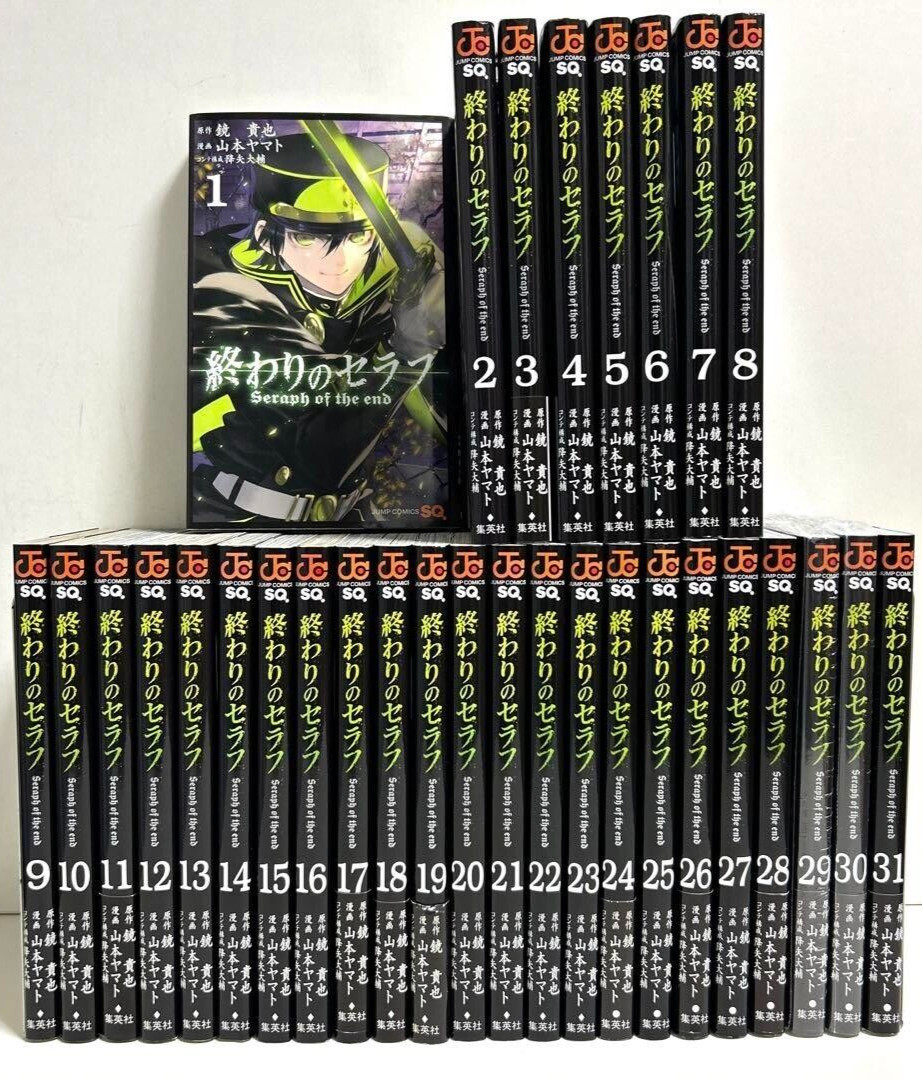 New Seraph of the End Vol.1-31 Manga Jump Square Comic Set Shueisha Japanese