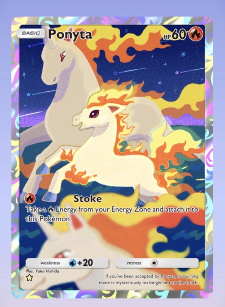 Pokemon TCG Pocket ✨ PONYTA - Full Art-Ruler Skies-ENGLISH (PokeMon digitalCard Pokemon TCG Pocket ✨ PONYTA - Full Art-Ruler Skies-ENGLISH (PokeMon digitalCard