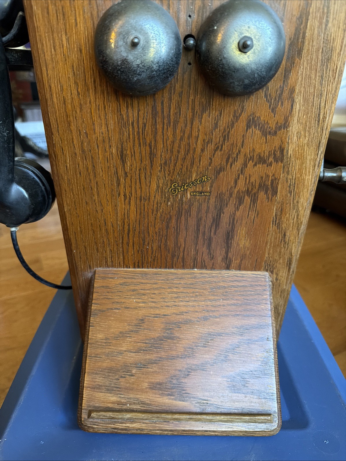 Antique 1932 Ericsson England N2510D Magneto Wood Wall Telephone Diagram N16143