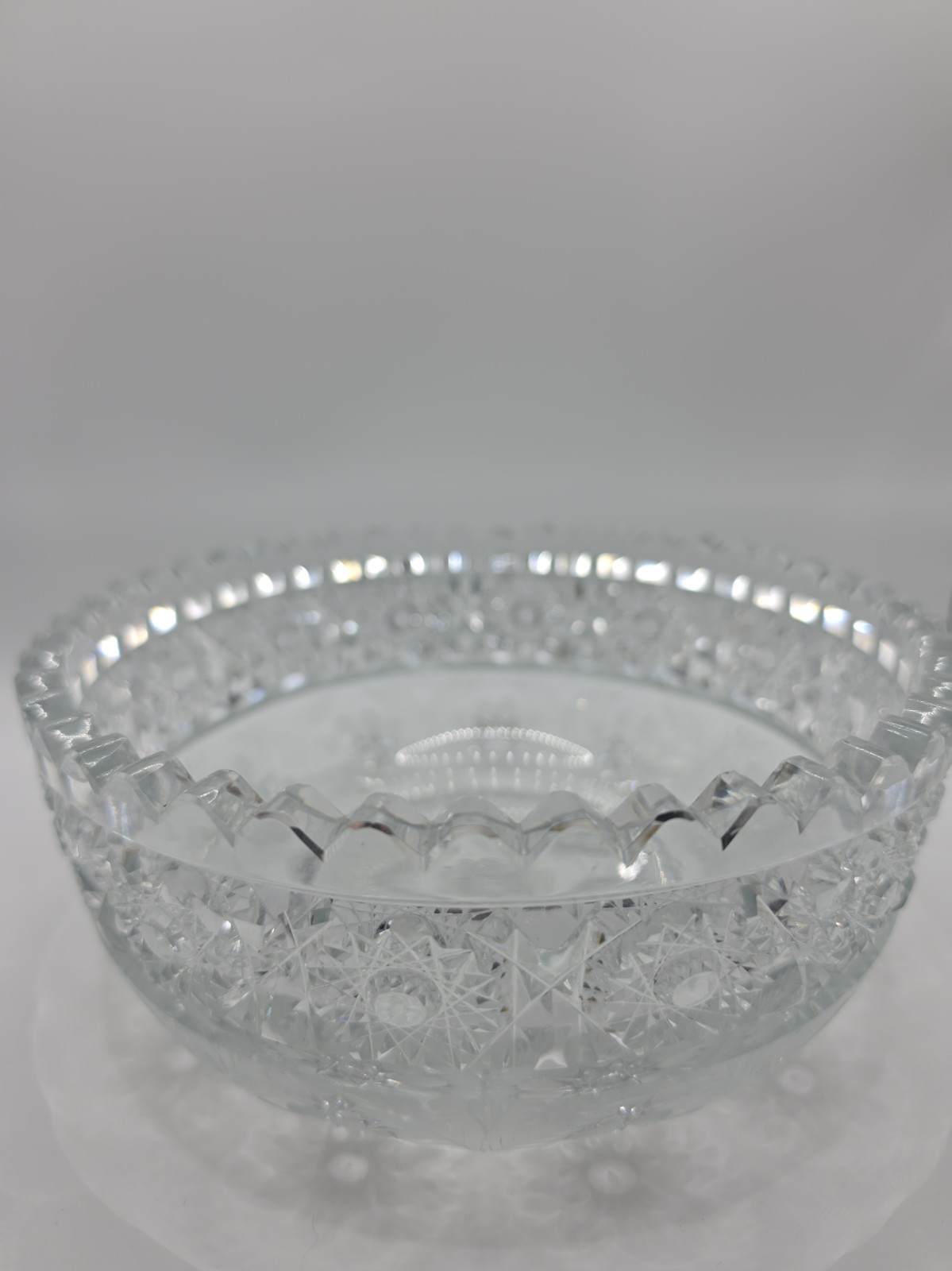 American brilliant cut glass bowl \