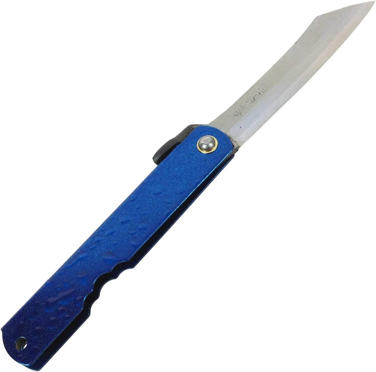 Nagao Kanekoma Seisakusho Higonokami Knife Yasuki Steel blue 75mm Water splash