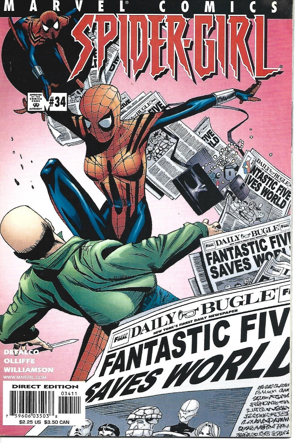 SPIDER-GIRL #34 MARVEL COMICS 2001 BAGGED AND BOARDED