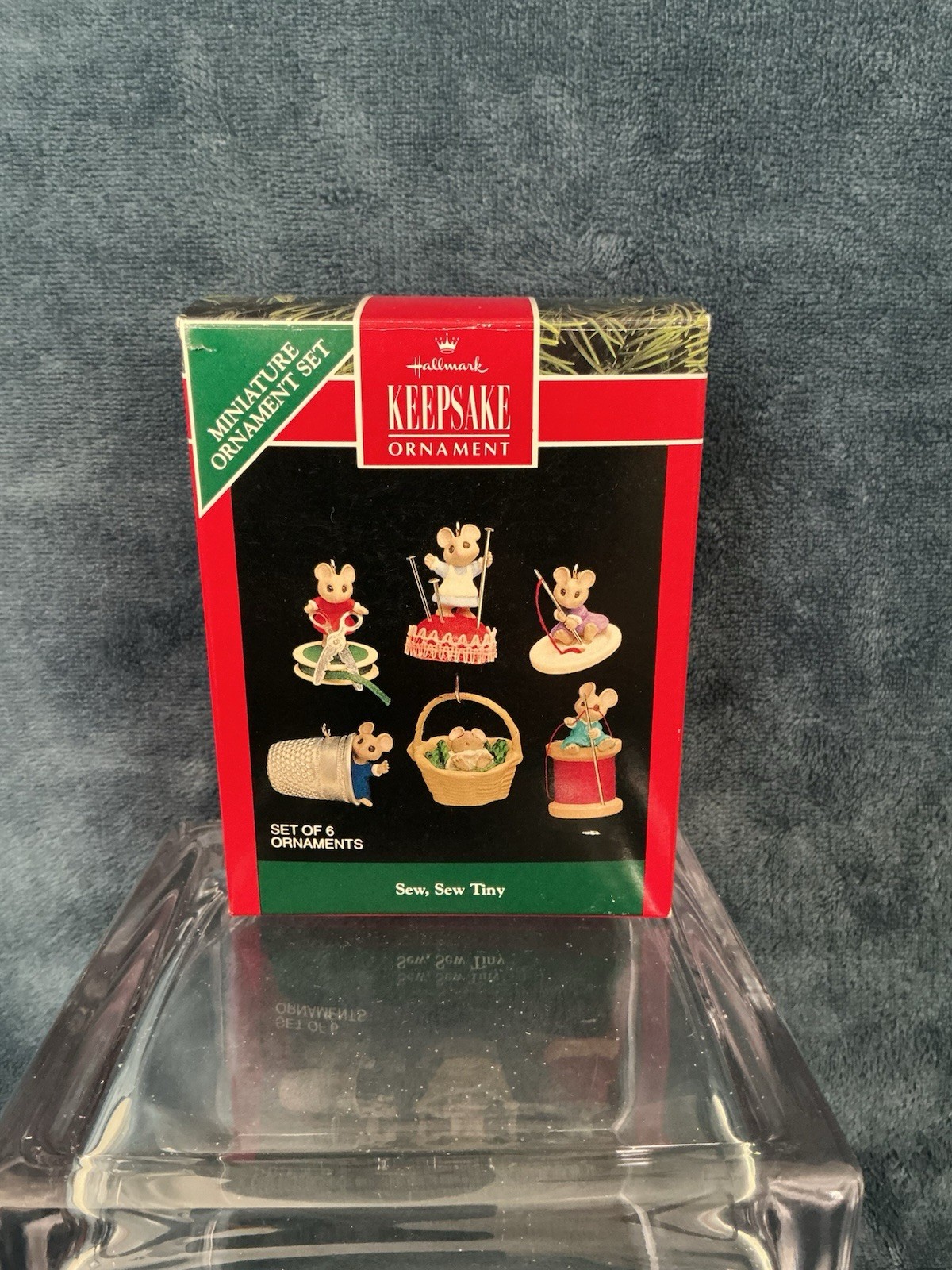 1992 Hallmark Keepsake “Sew, Sew Tiny” Mini Mouse Ornaments- Missing 1- C 1992 Hallmark Keepsake “Sew, Sew Tiny” Mini Mouse Ornaments- Missing 1- C