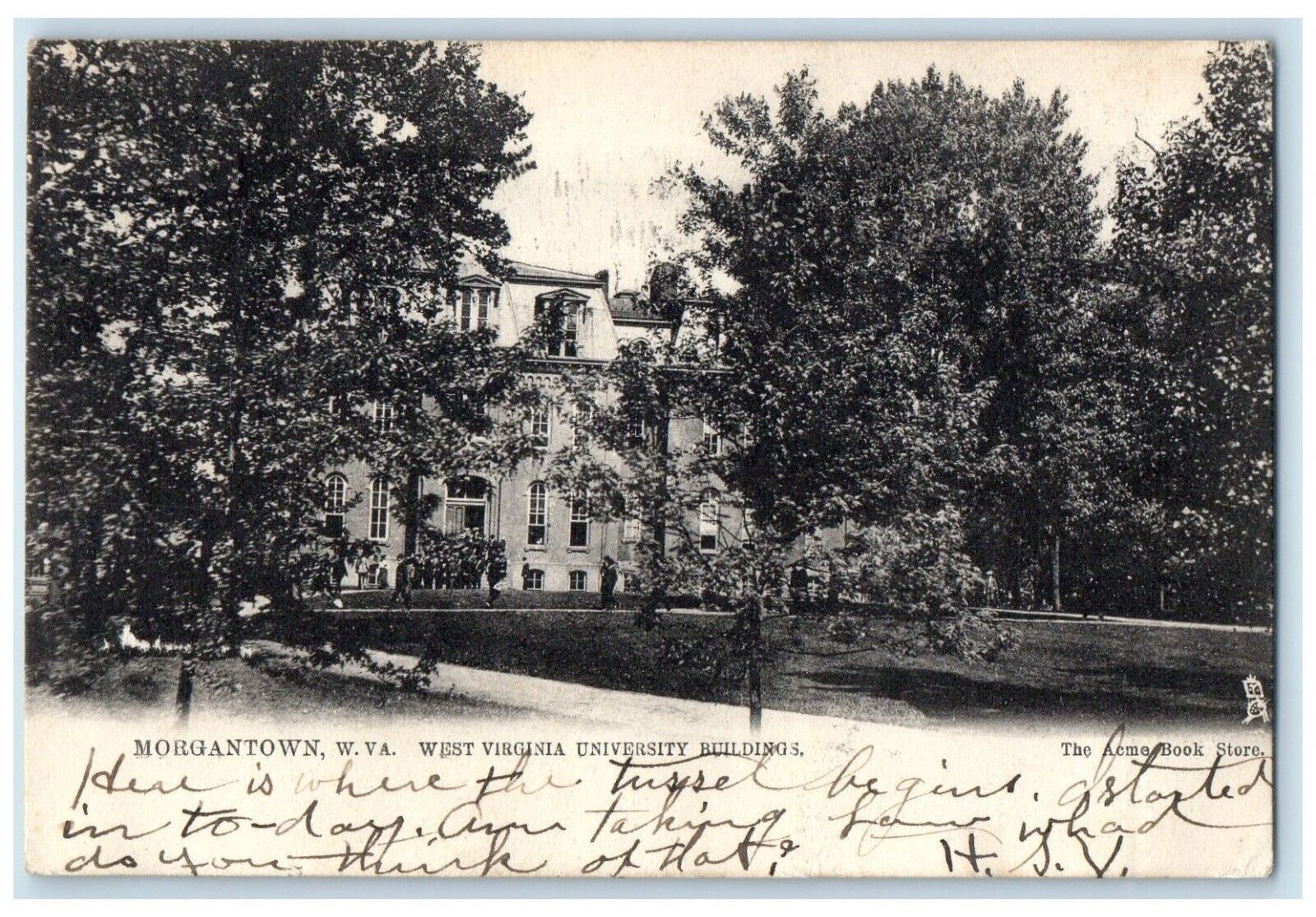 1907 West Virginia University Buildings Morgantown West Virginia Tuck Postcard