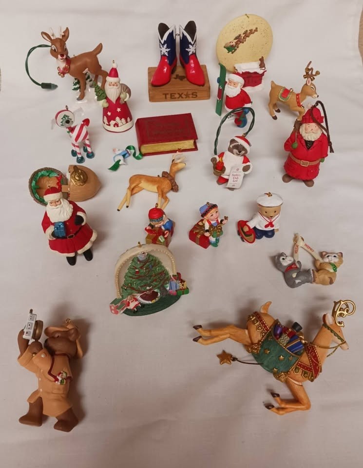 Twenty ( 20 ) Vintage Hallmark Ornaments, Many Collector’s Club