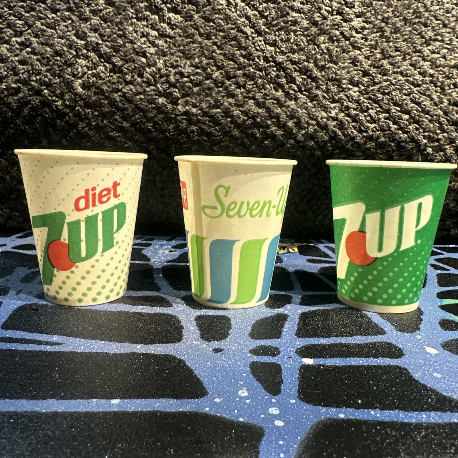 7 UP Vintage Small Wax Paper Drinking Cup Samples