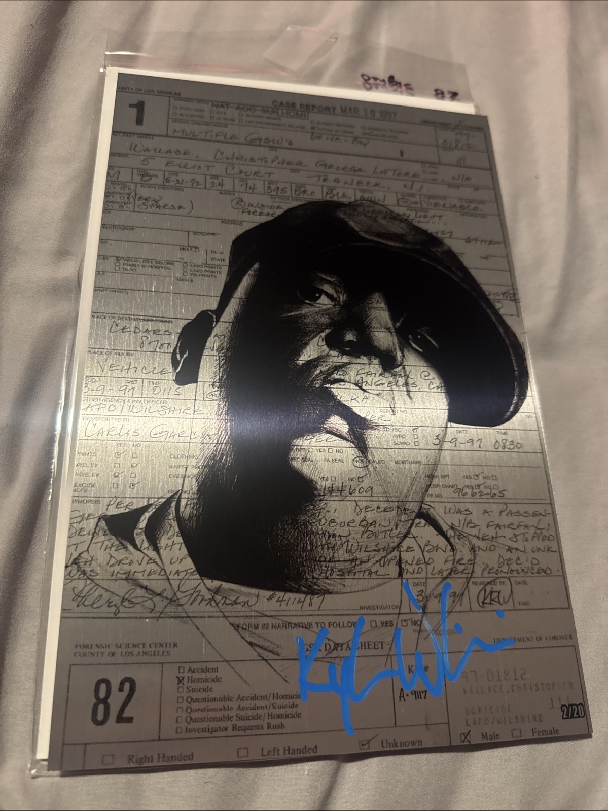 Tribute: The Notorious BIG Limited Edition Virgin METAL #2/20 KYLE WILLIS Signed