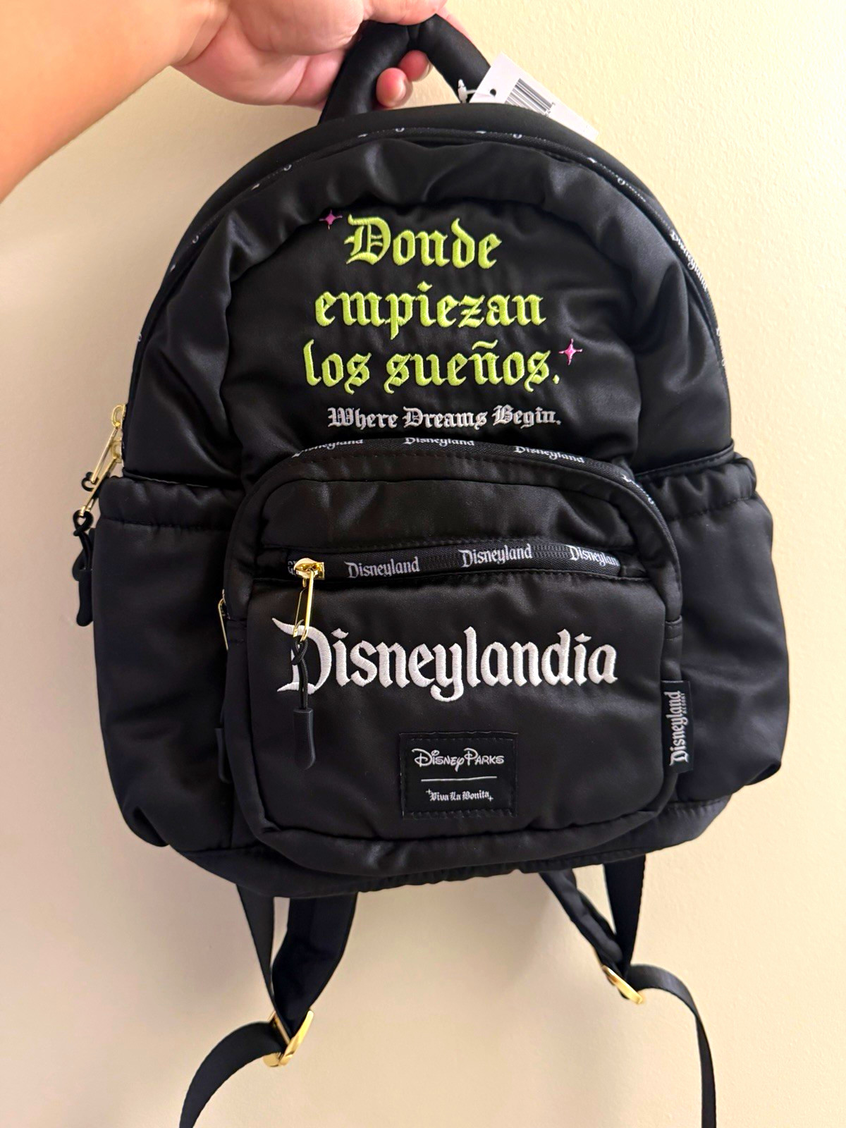 DISNEYLANDIA Mini Backpack Viva La Bonita Donde Empieza Los Sueños Disney Parks