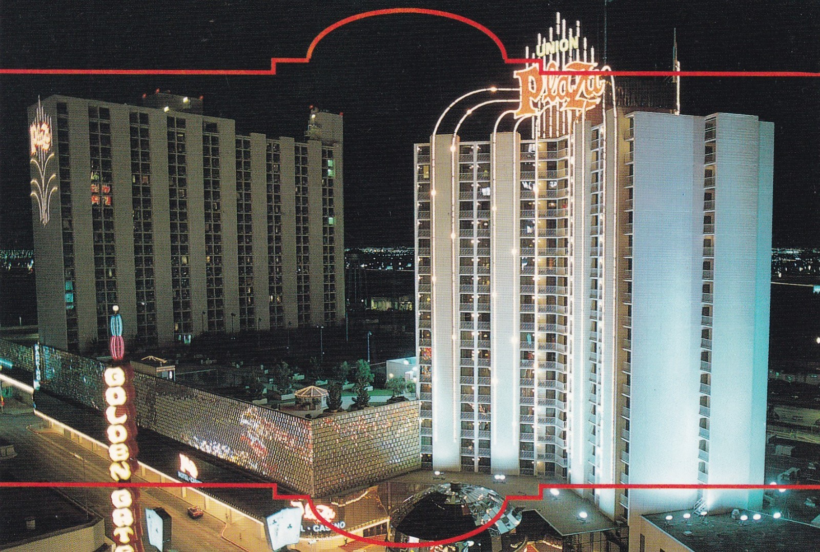 Union Plaza Casino Las Vegas Nevada Postcard 1991