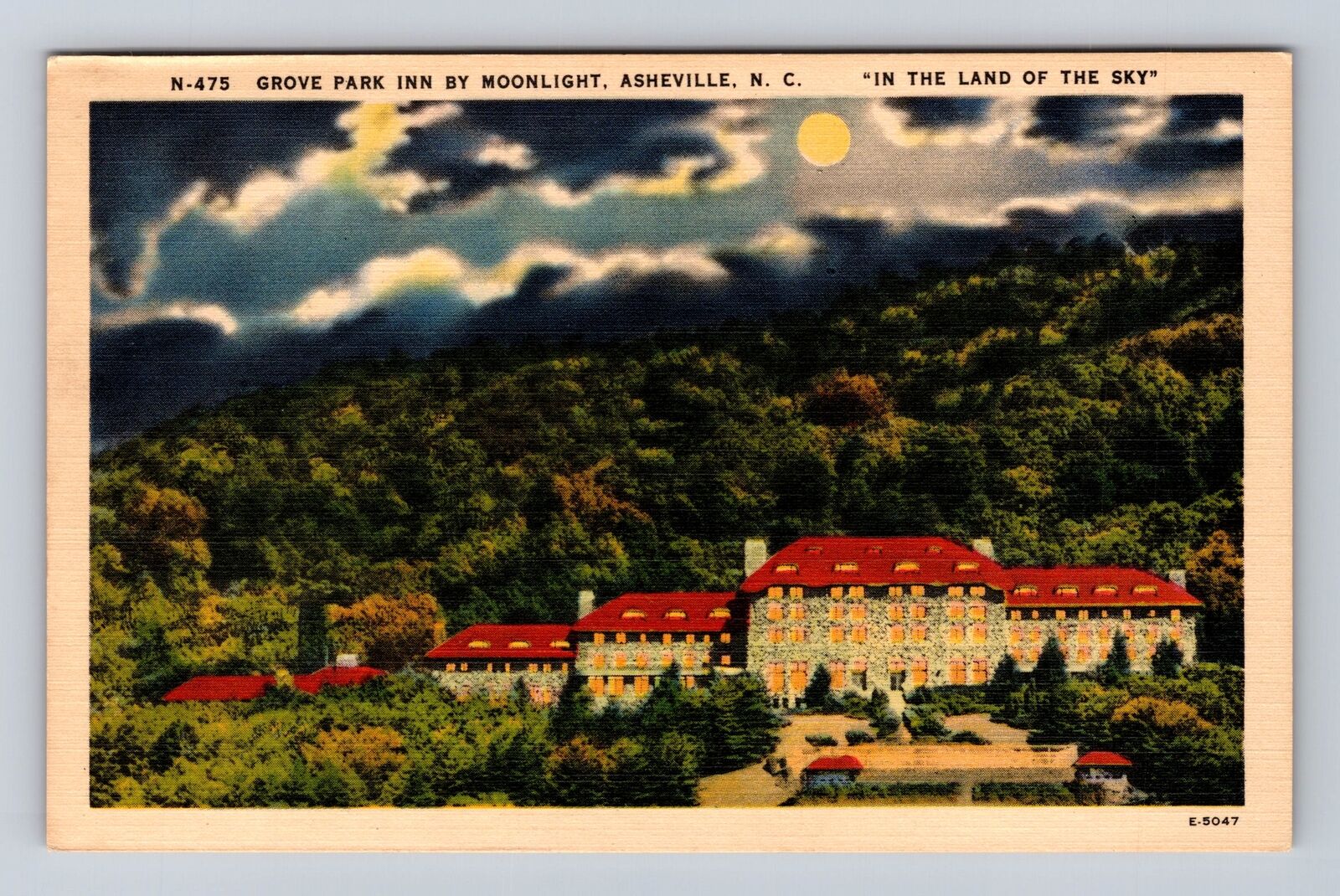 Asheville NC- North Carolina, Grove Park Inn, Advertisement, Vintage Postcard