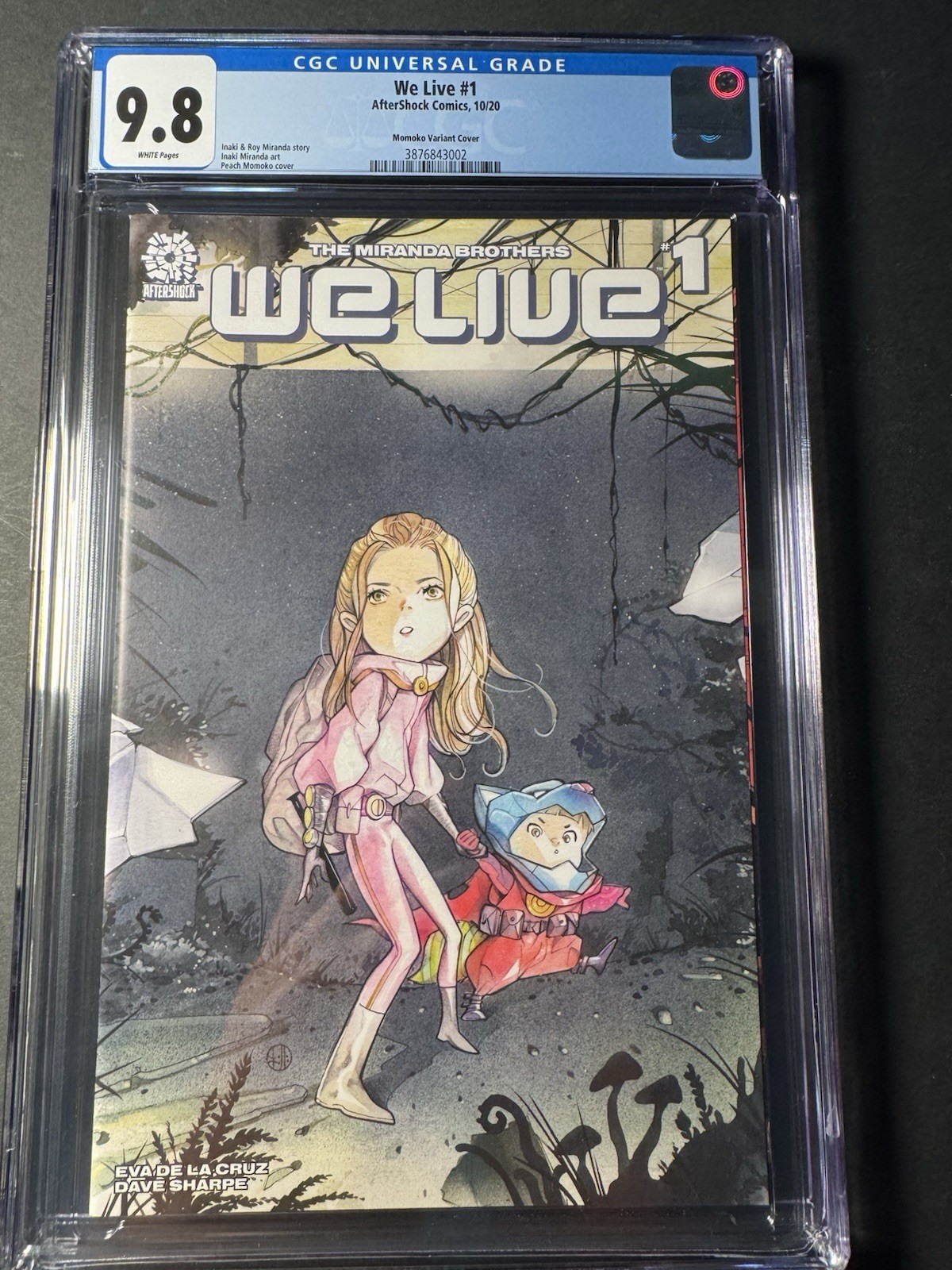 We Live #1 CGC 9.8 Peach Momoko Trade Dress Variant Aftershock Comics