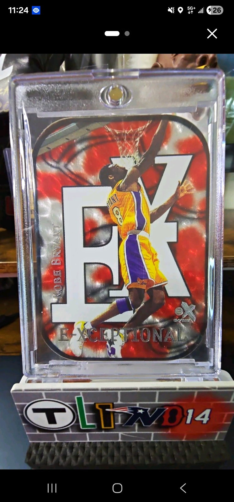 2000 Fleer/SkyBox Kobe Bryant E-Xceptional Insert Card #10/15 XC /15 SN