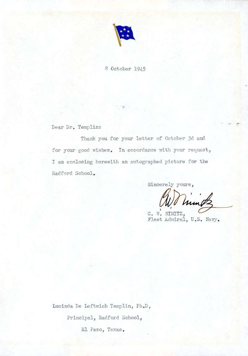 Admiral Chester Nimitz PSA DNA LOA Signed Vintage 1945 Letter Autograph Admiral Chester Nimitz PSA DNA LOA Signed Vintage 1945 Letter Autograph