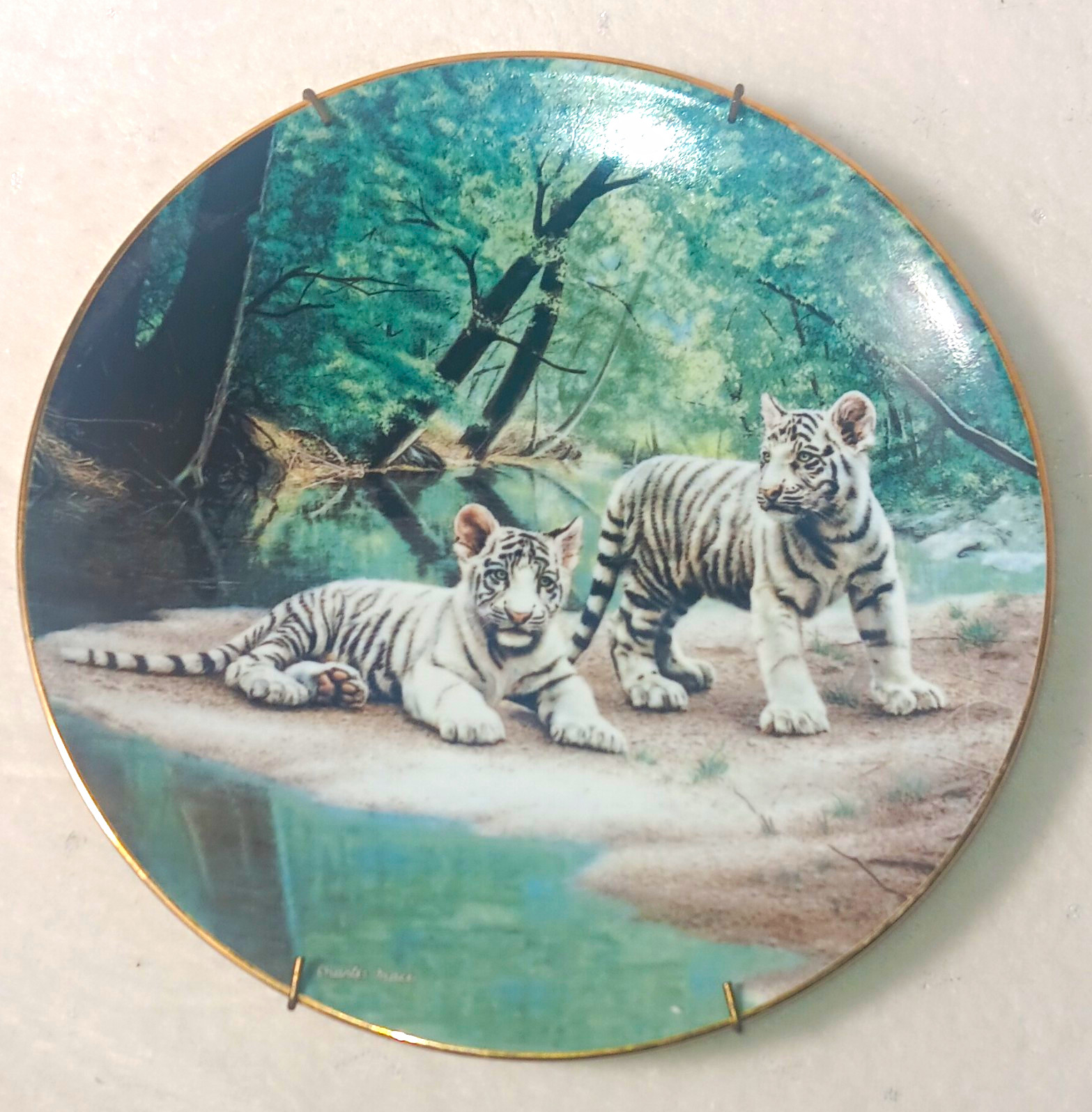 W.S. George Fine China Nature\'s Playmates Partners 1991 84-G20-55.1
