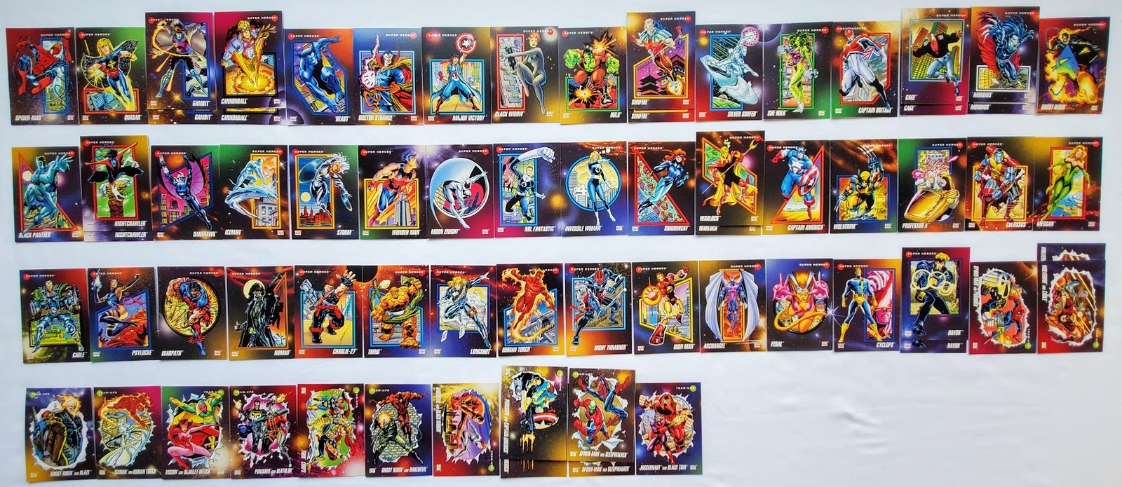 1992 Series 3 Marvel Universe Mixed Lot Qty 133 Cards (107 Uniques + 26 Doubles) 1992 Series 3 Marvel Universe Mixed Lot Qty 133 Cards (107 Uniques + 26 Doubles)