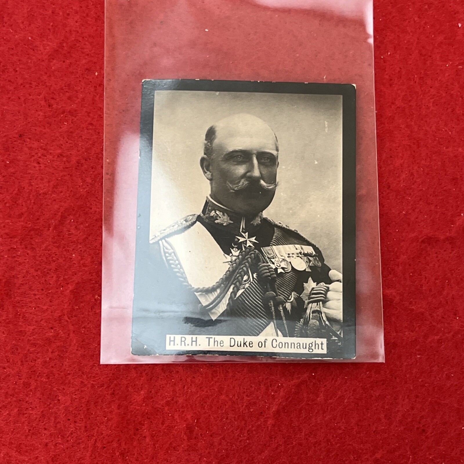 Early 1900s Era H.R.H. THE DUKE OF CONNAUGHT Tobacco Card No# Blank Back G