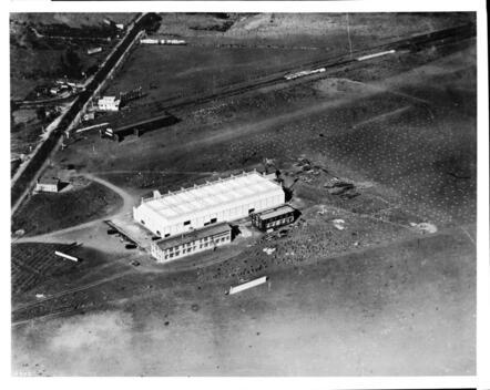 Aerial view of the Lehrman Studios in Culver City 1918 California Old Photo