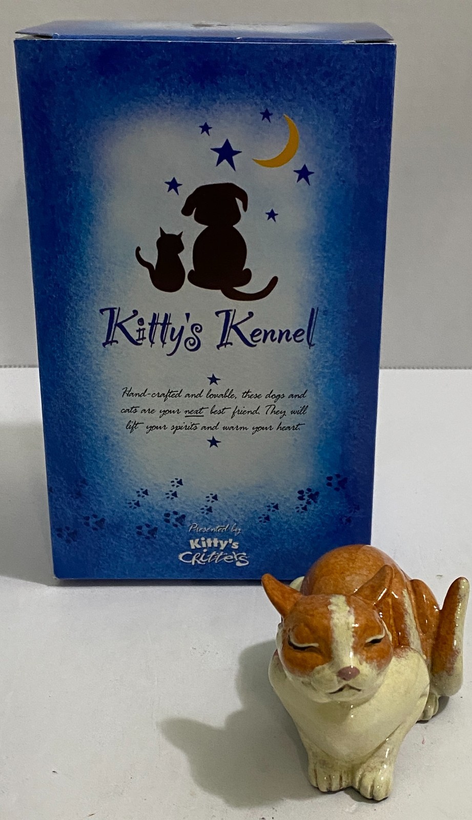 Kitty\'s Kennel SLEEPY Figurine #8223 By Kittie Critters Artist Kitty Cantrell