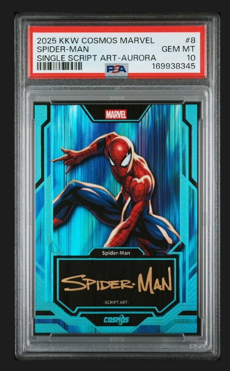 2025 KAKAWOW COSMOS MARVEL SCRIPT ART #8 SPIDER-MAN 42/45 💥PSA 10💥 POP 4